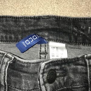 H&M skinny biker jeans
